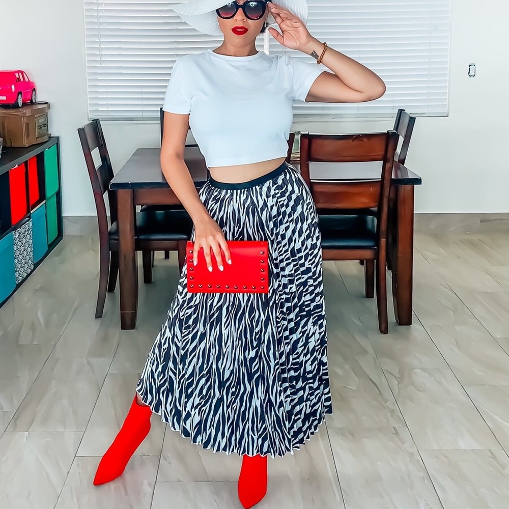 Women's Animal Print Skirt Sets